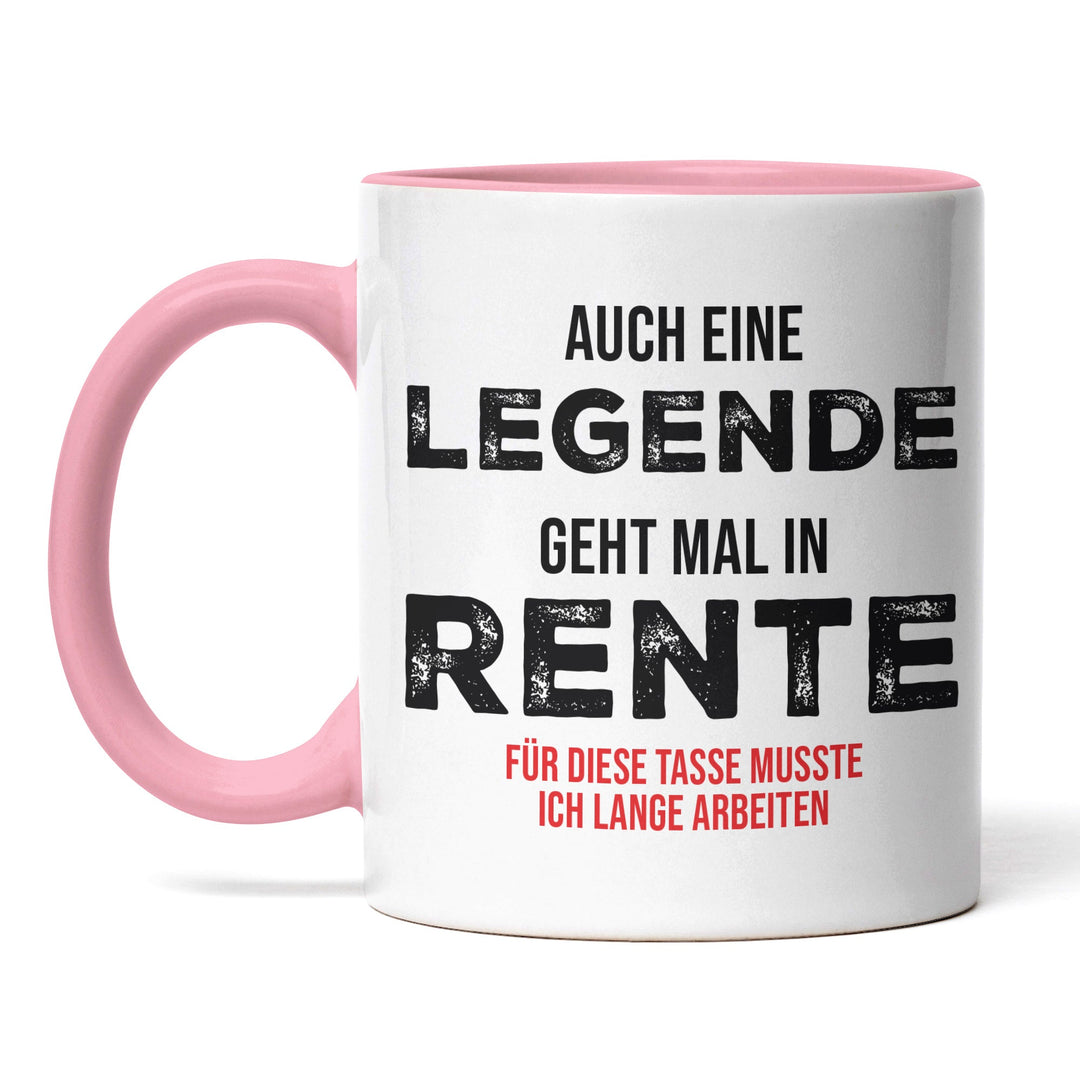 Tasse "Legende in Rente" – Perfekte Geschenk-Tasse für frischgebackene Rentner