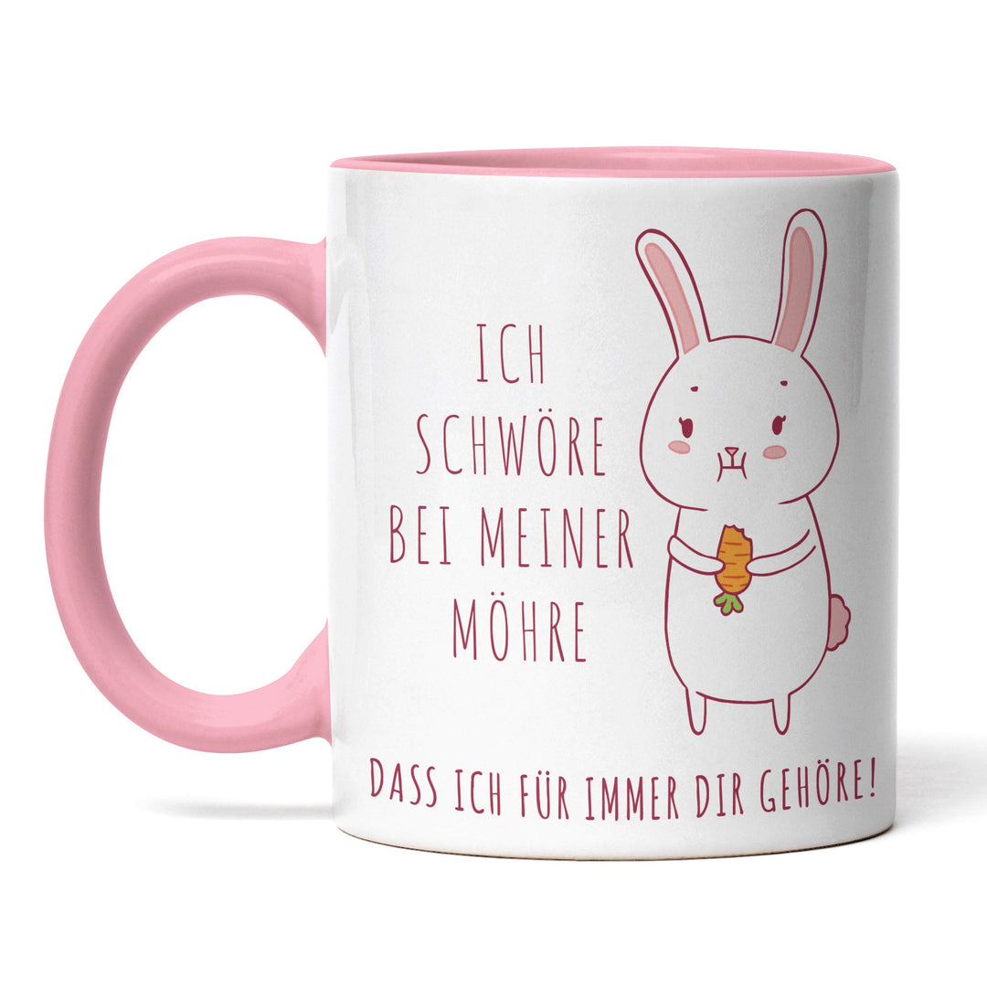 Lustige Tasse "Schwöre bei meiner Möhre" – Witziges Geschenk für Karotten-Fans