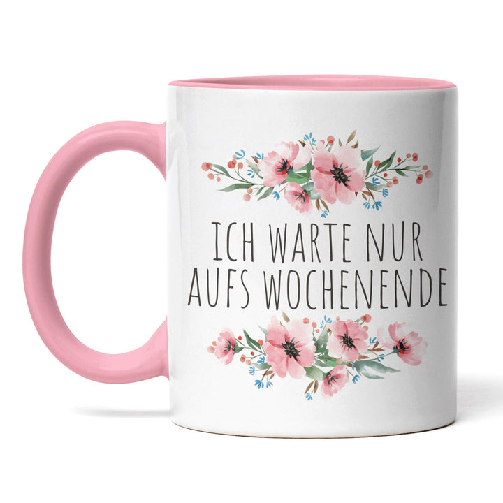 Tasse "Warte aufs Wochenende" – Perfekte Statement-Tasse für alle, die den Freitag herbeisehnen