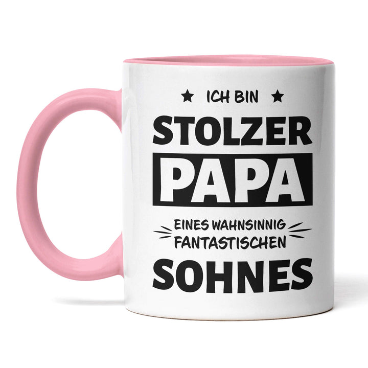 Tasse "Stolzer Papa, fantastischer Sohn" – Liebevolles Geschenk für Väter