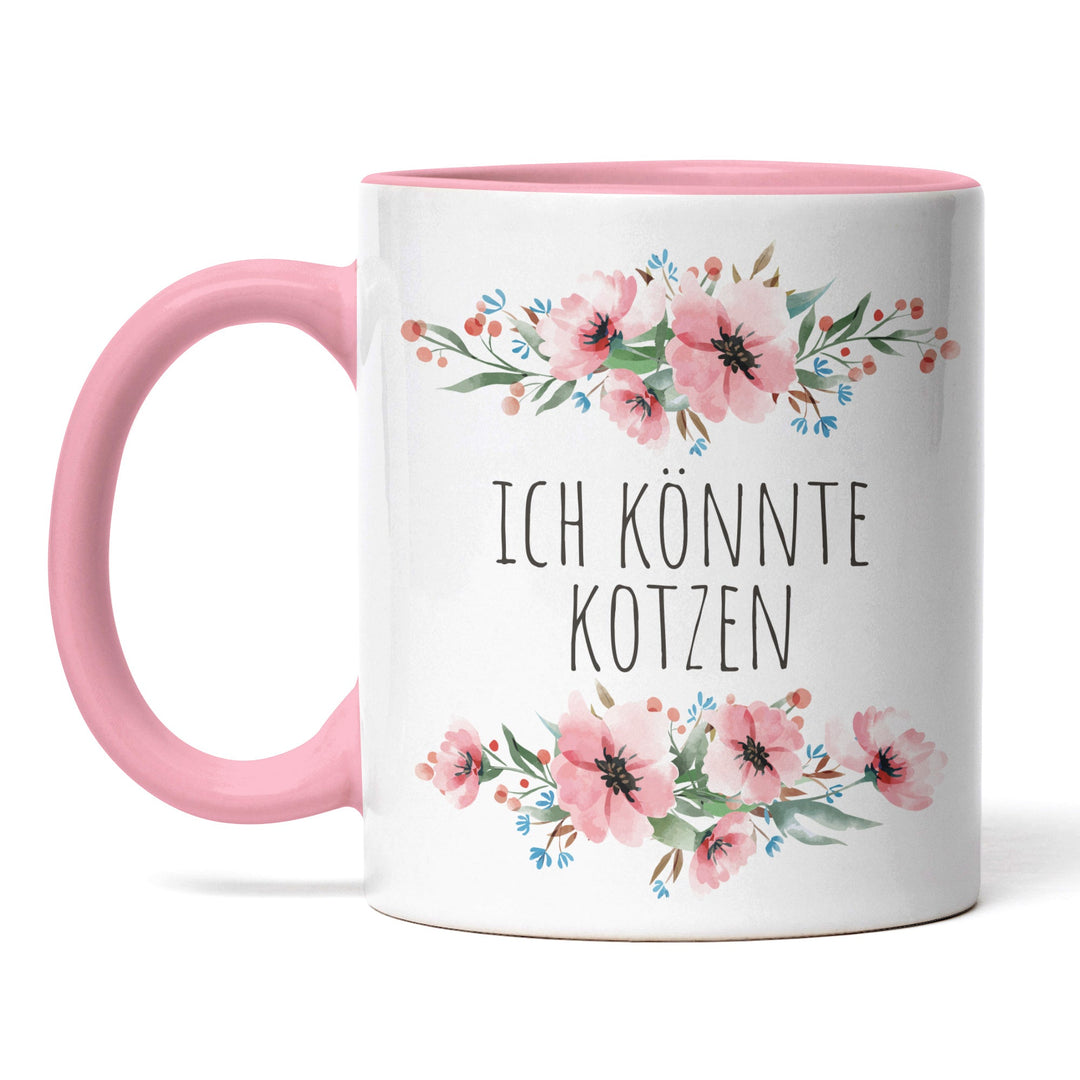 Tasse "Ich könnte kotzen" – Lustige Sarkasmus-Tasse für Büro & Alltag