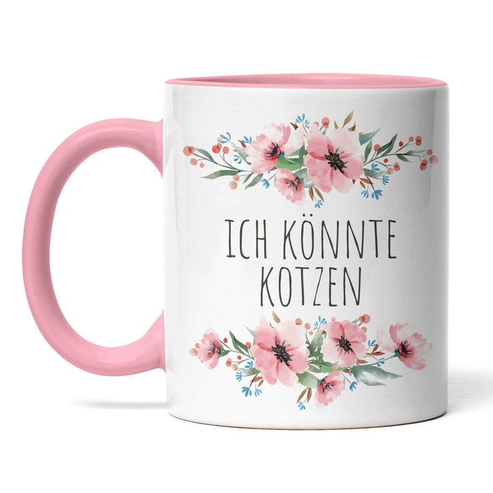 Tasse "Ich könnte kotzen" – Lustige Sarkasmus-Tasse für Büro & Alltag