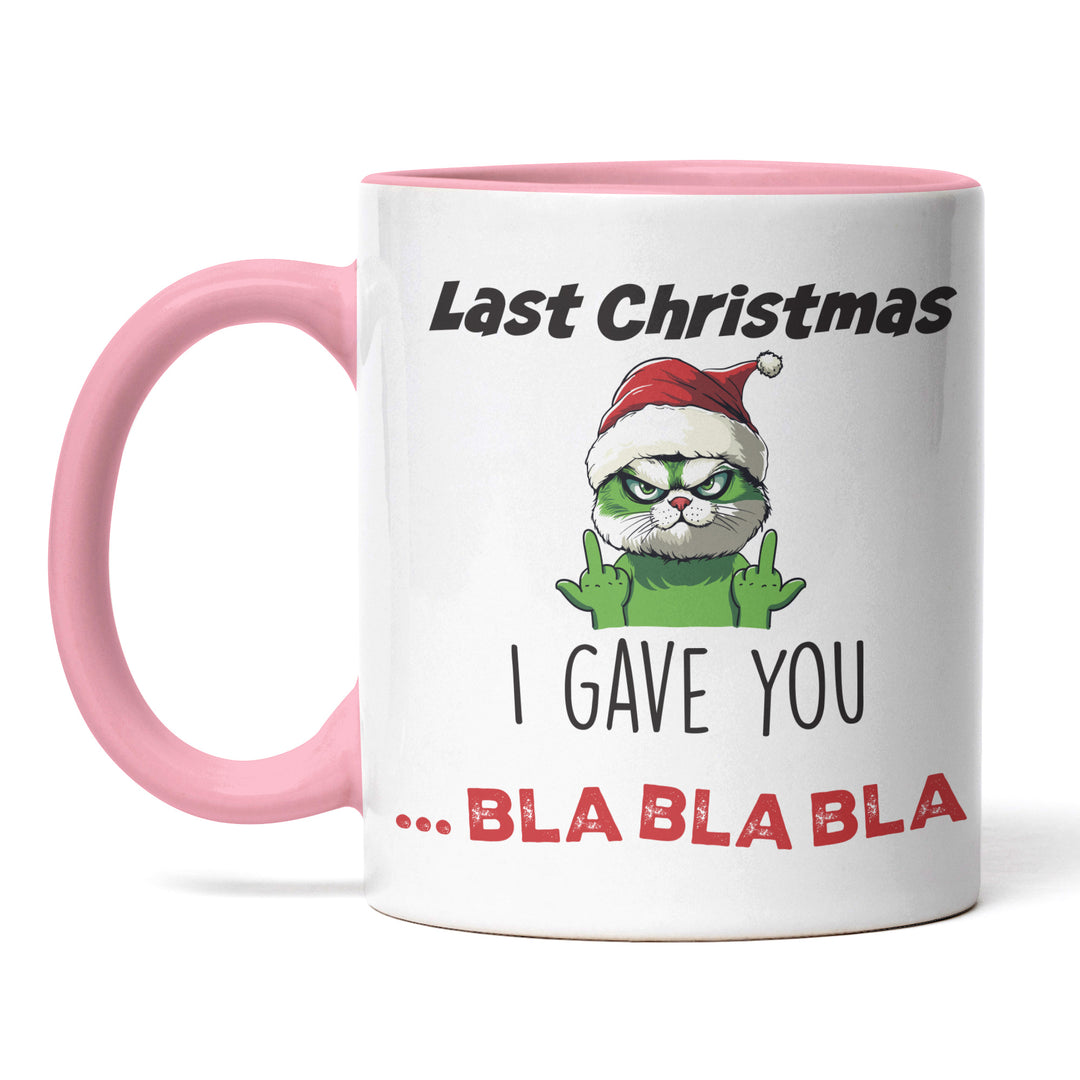 Last Christmas I Gave You Bla Bla Bla Tasse – Lustige Weihnachts-Tasse mit Spruch | PEPAM Geschenke