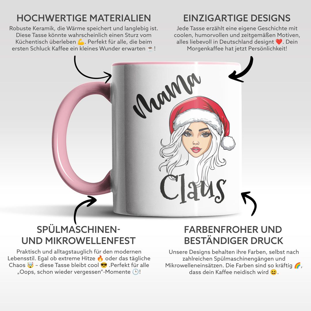 Mama Claus Tasse – Lustige Weihnachts-Tasse für Mamas & Familien | PEPAM Geschenke