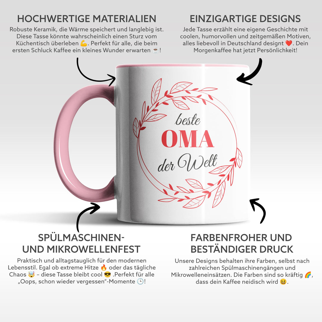 Tasse "Beste Oma der Welt" – Charmantes Geschenk für Großmütter