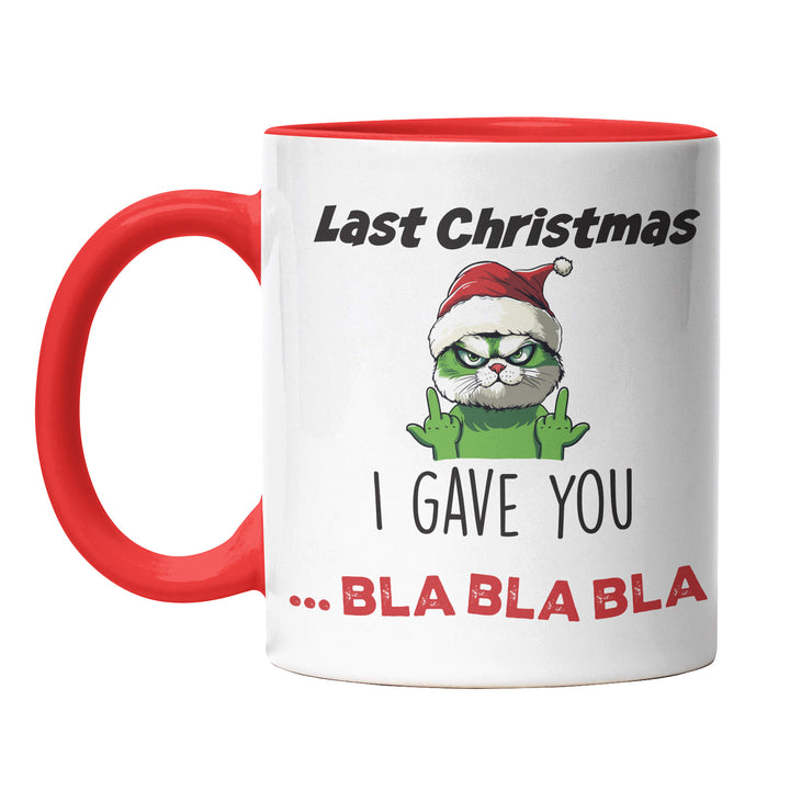 Last Christmas I Gave You Bla Bla Bla Tasse – Lustige Weihnachts-Tasse mit Spruch | PEPAM Geschenke