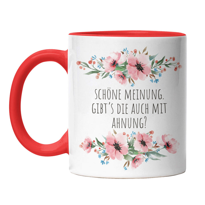 Tasse "Schöne Meinung" – Perfektes Geschenk für Freunde mit Humor