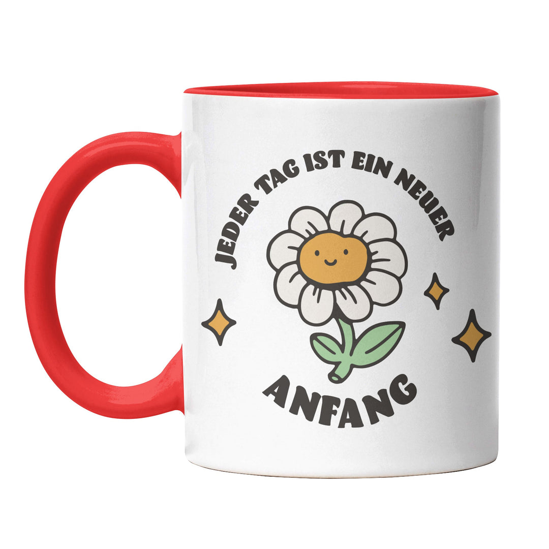 Tasse "Jeder Tag, neuer Anfang" – Motivations-Tasse für einen positiven Start