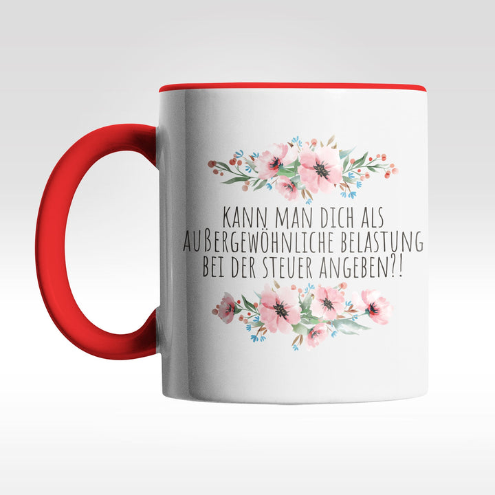 Tasse „Außergewöhnliche Belastung bei Steuer“ – PEPAM Geschenke
