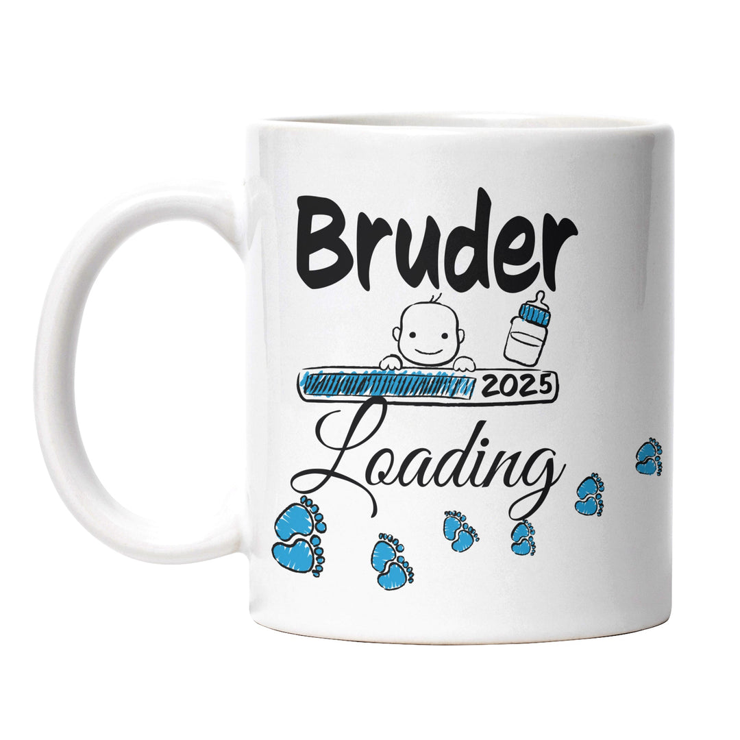 Lustige Tasse "Bruder Loading" – Charmantes Geschenk für werdende Brüder