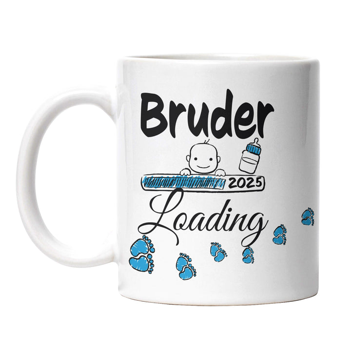 Lustige Tasse "Bruder Loading" – Charmantes Geschenk für werdende Brüder