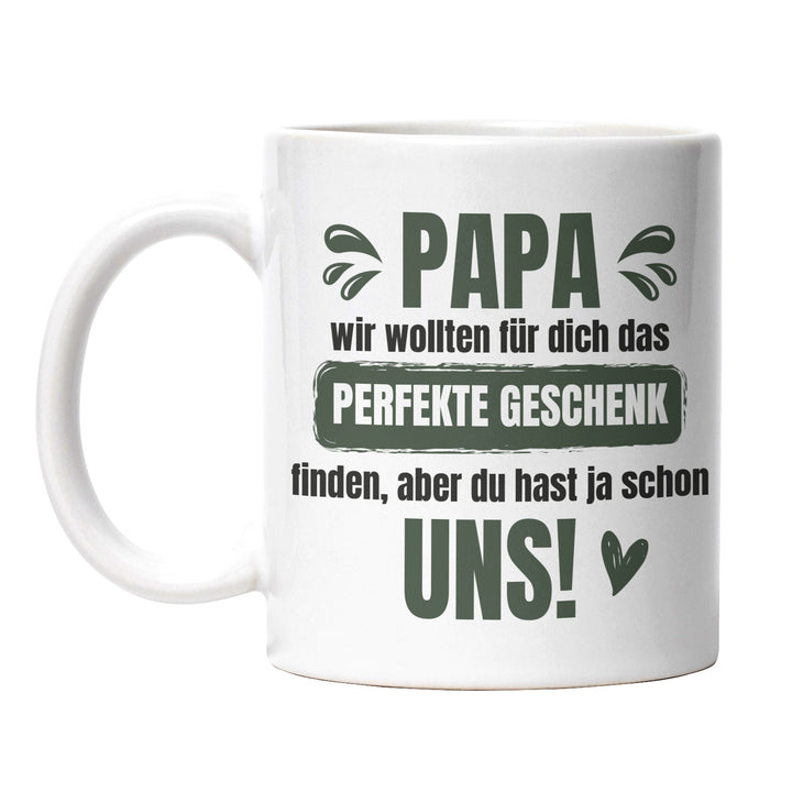 Lustige Tasse "Papa, das perfekte Geschenk" – Charmantes Geschenk für Väter