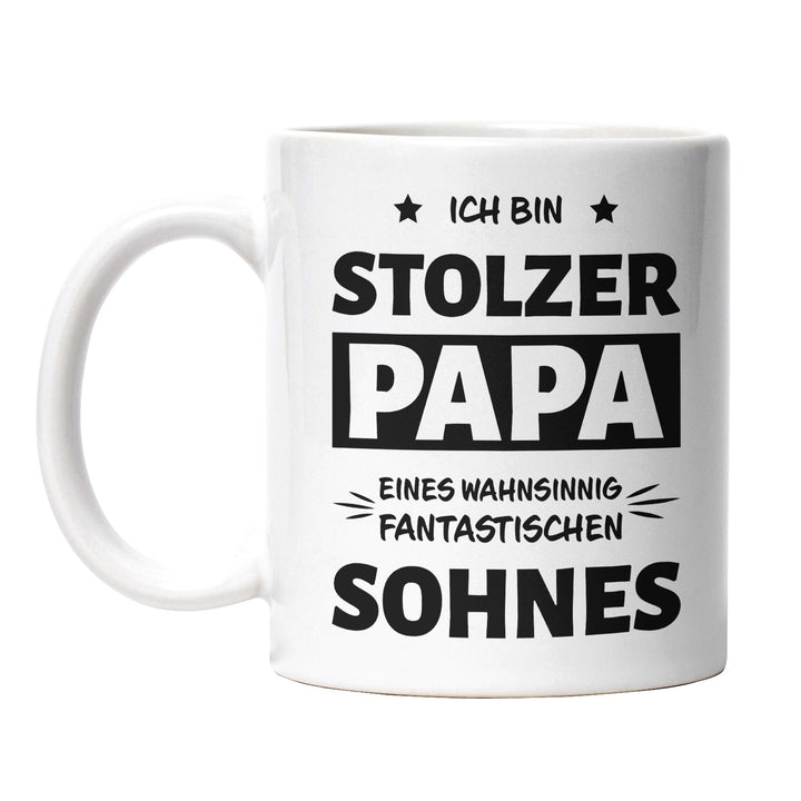 Tasse "Stolzer Papa, fantastischer Sohn" – Liebevolles Geschenk für Väter
