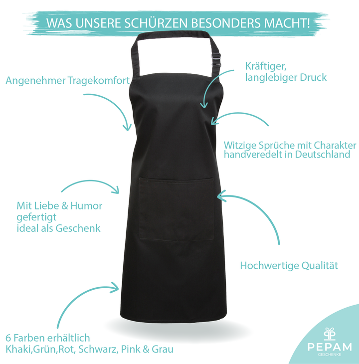 Kochschürze „Multitasking-Profi“ – Lustige Schürze für Mama & Power-Frauen | Perfekte Geschenkidee