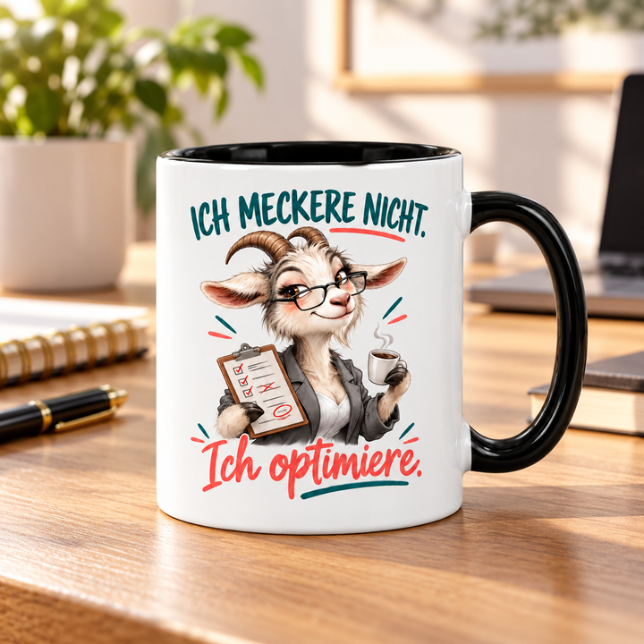 Ziegen-Tasse im Büro