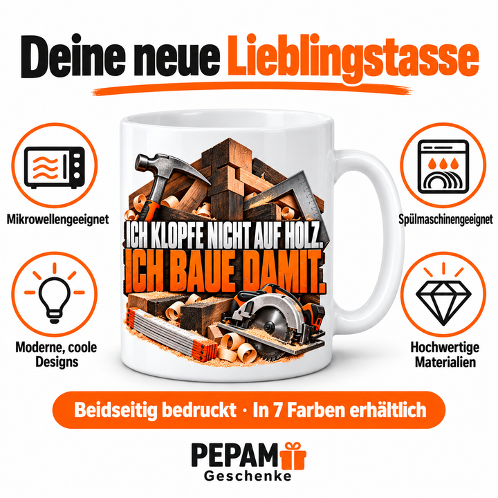 PEPAM Geschenke mug benefits infographic