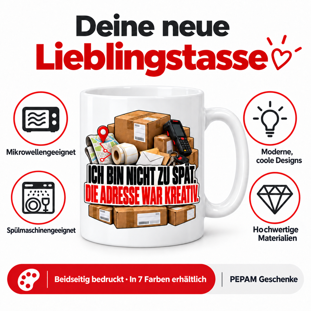 PEPAM Geschenke Zusteller-Tasse – Produktvorteile