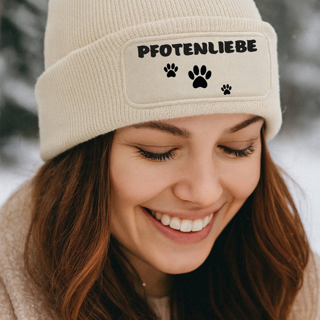 Mütze „Pfotenliebe“ 🐾 | Beanie mit Pfotenmotiv für Tierliebhaber