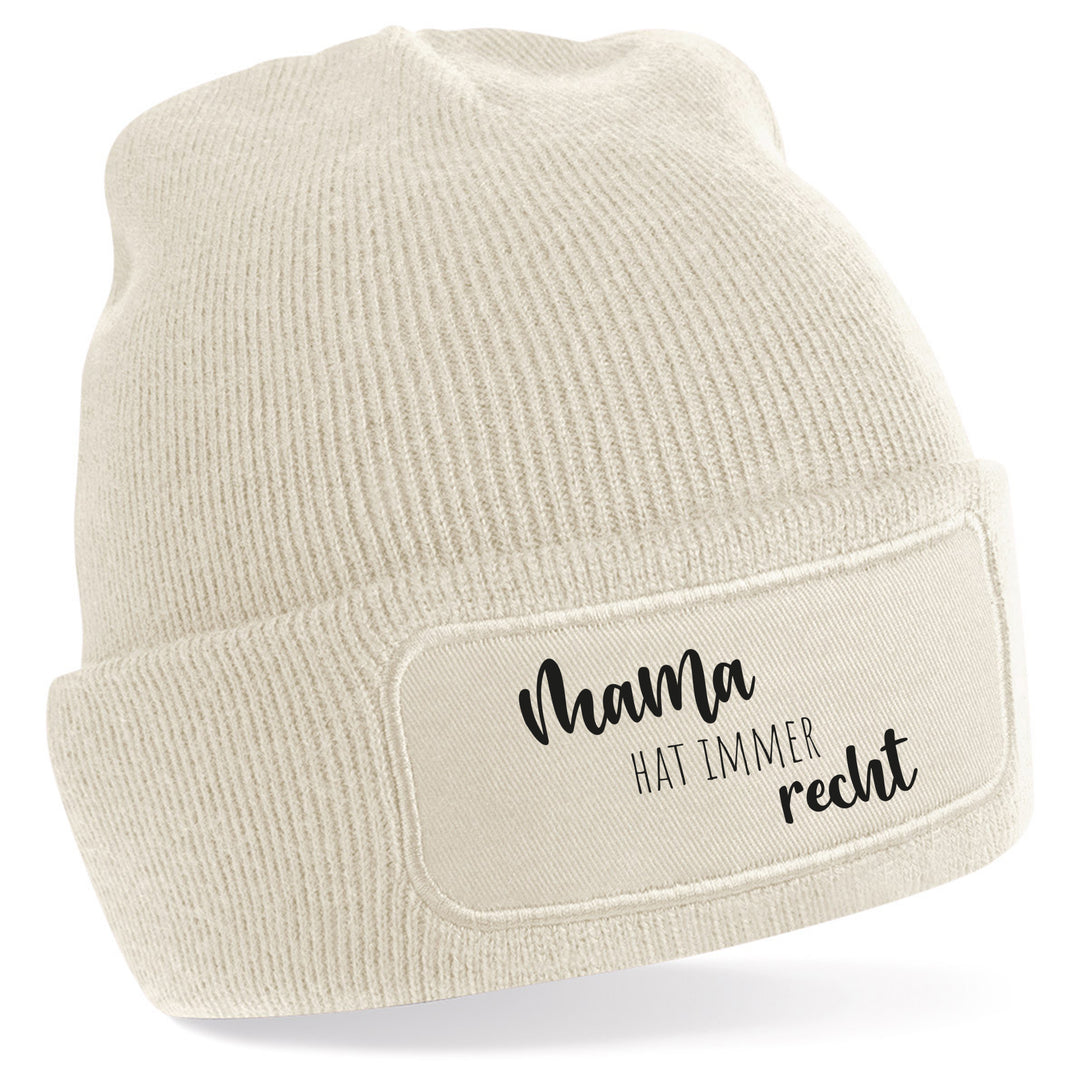 Mütze „Mama hat immer recht“ | Lustige Beanie für selbstbewusste Mamas
