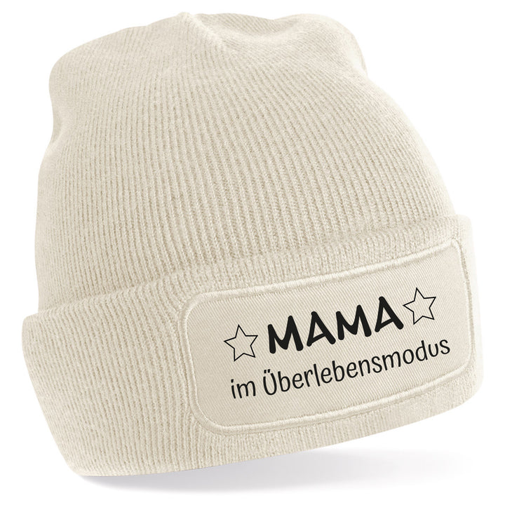 Mütze „Mama im Überlebensmodus“ | Lustige Beanie für Mamas mit Humor