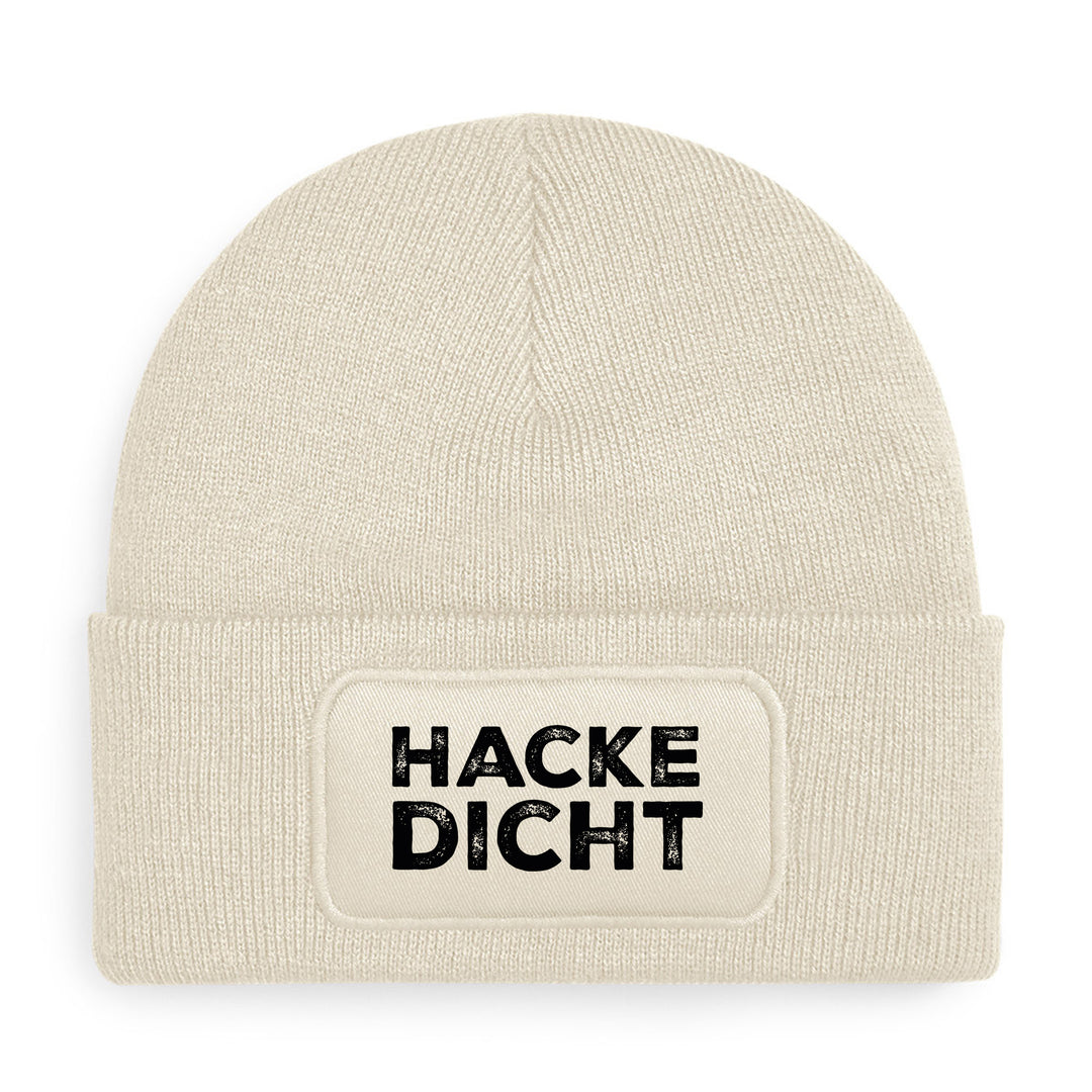 Hacke Dicht Mütze – Lustige Beanie mit Spruch | Geschenk für Party- & Glühwein-Fans