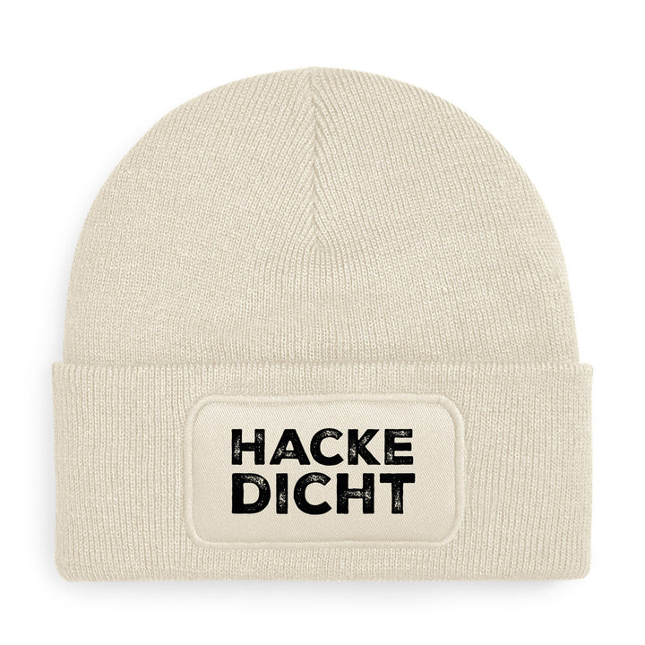 Hacke Dicht Mütze – Lustige Beanie mit Spruch | Geschenk für Party- & Glühwein-Fans