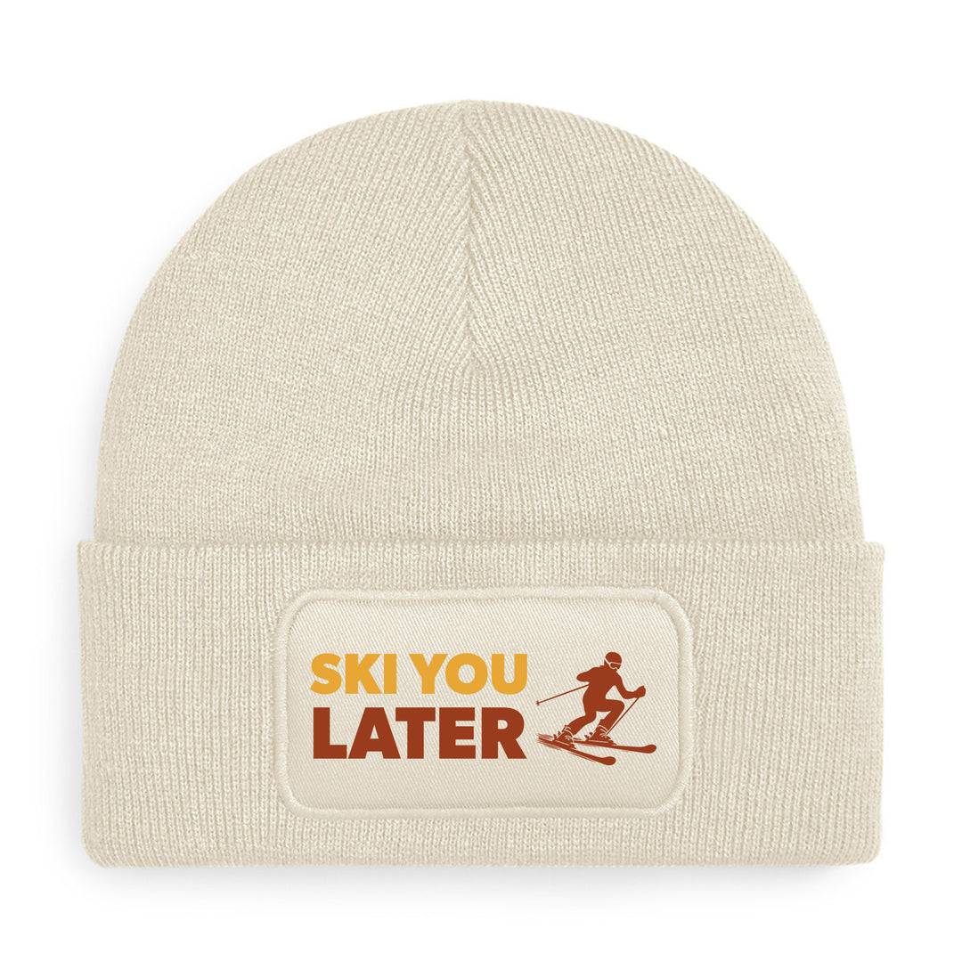 Ski you later Mütze – Lustige Beanie mit Spruch | Après-Ski & Winterspaß Geschenkidee