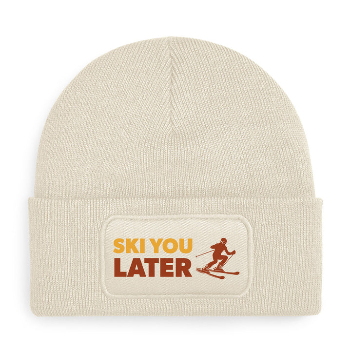 Ski you later Mütze – Lustige Beanie mit Spruch | Après-Ski & Winterspaß Geschenkidee