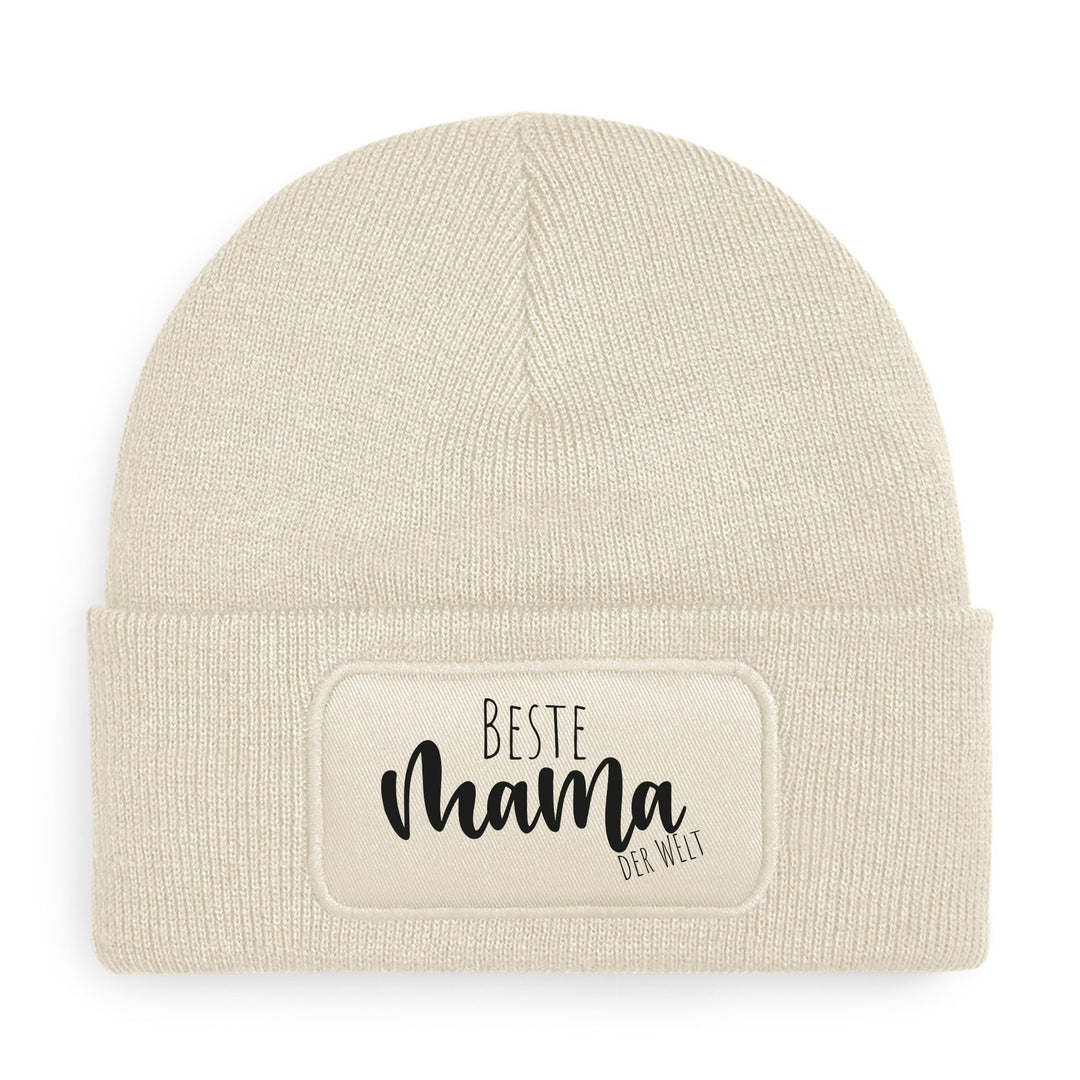Beste Mama der Welt – Premium Beanie | Zeitlose Mütze für Herzensmamas