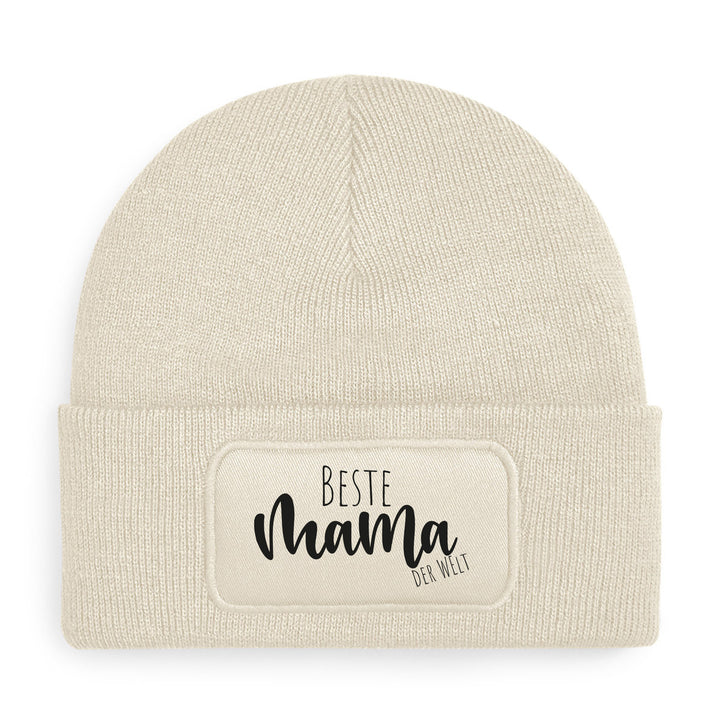 Beste Mama der Welt – Premium Beanie | Zeitlose Mütze für Herzensmamas