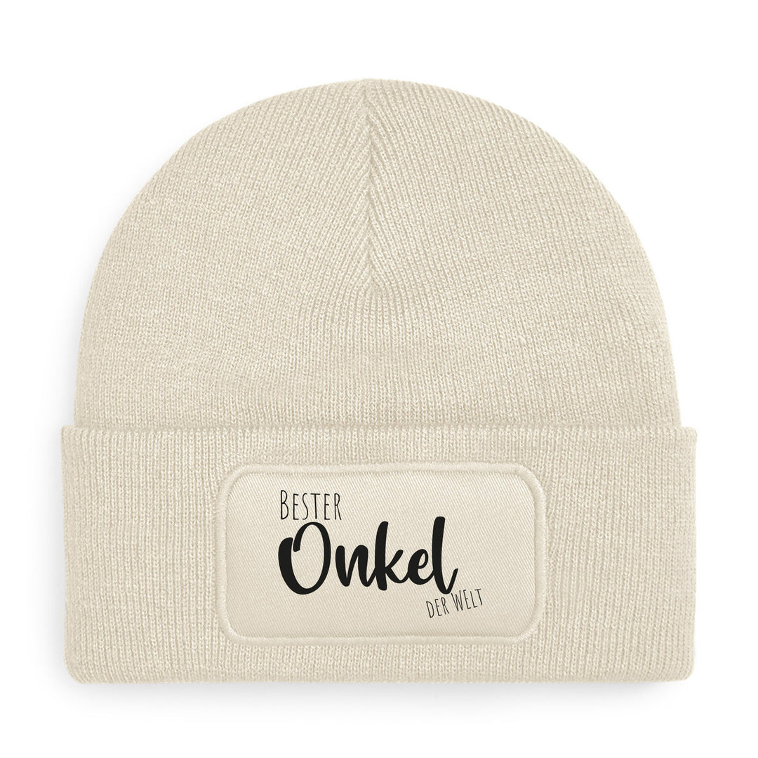 Mütze „Bester Onkel der Welt“ | Beanie für Lieblingsonkel