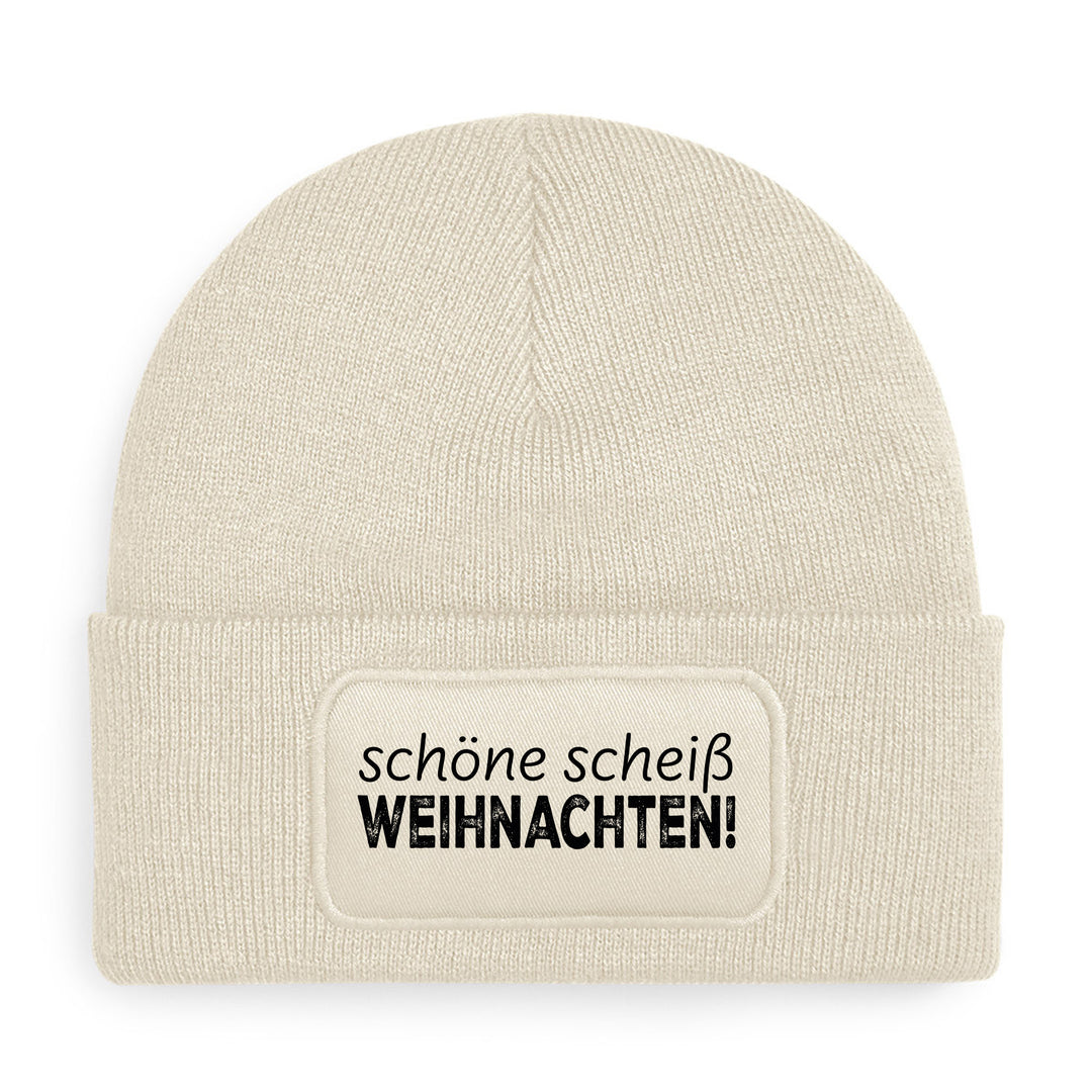 Schöne Scheiß Weihnachten Mütze – Lustige Weihnachtsmütze mit Spruch | Geschenk mit Humor