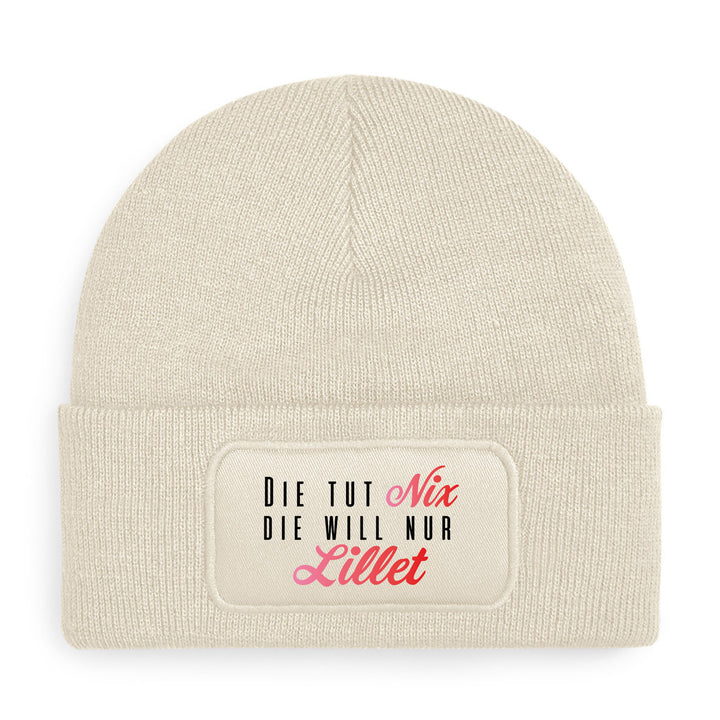 Die tut nix – Lillet Mütze | Lustige Beanie mit Spruch | Geschenk für Lillet Fans & Freundinnen