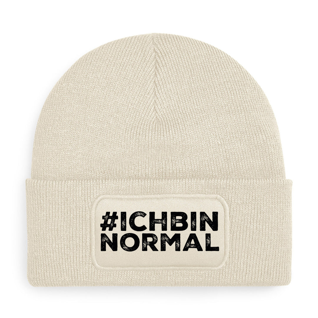#ichbinnormal Mütze – Lustige Beanie mit Spruch | Geschenk für alle, die garantiert nicht normal sind