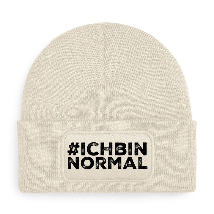 #ichbinnormal Mütze – Lustige Beanie mit Spruch | Geschenk für alle, die garantiert nicht normal sind