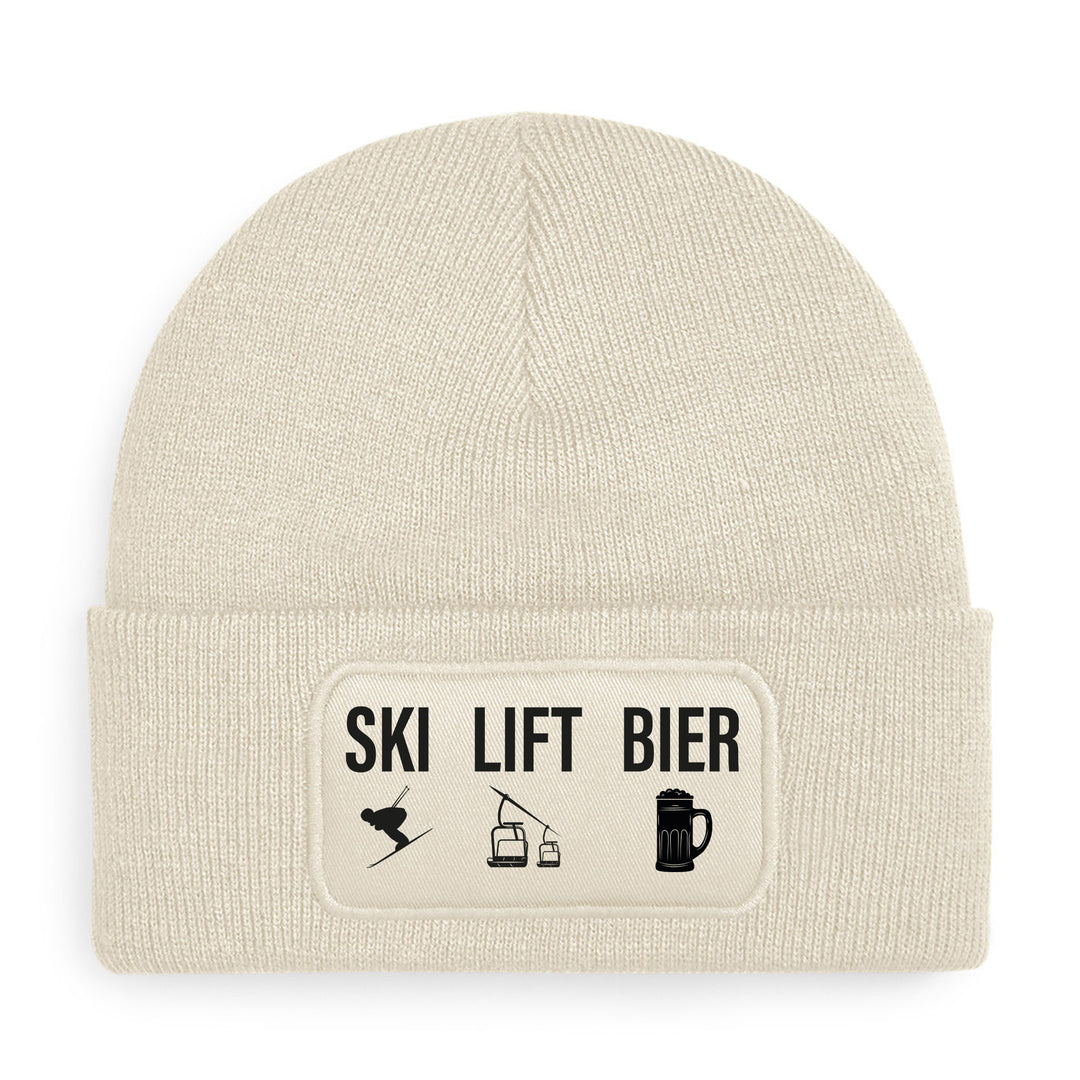 Ski Lift Bier Mütze – Lustige Beanie mit Spruch | Après-Ski & Winterspaß Geschenkidee