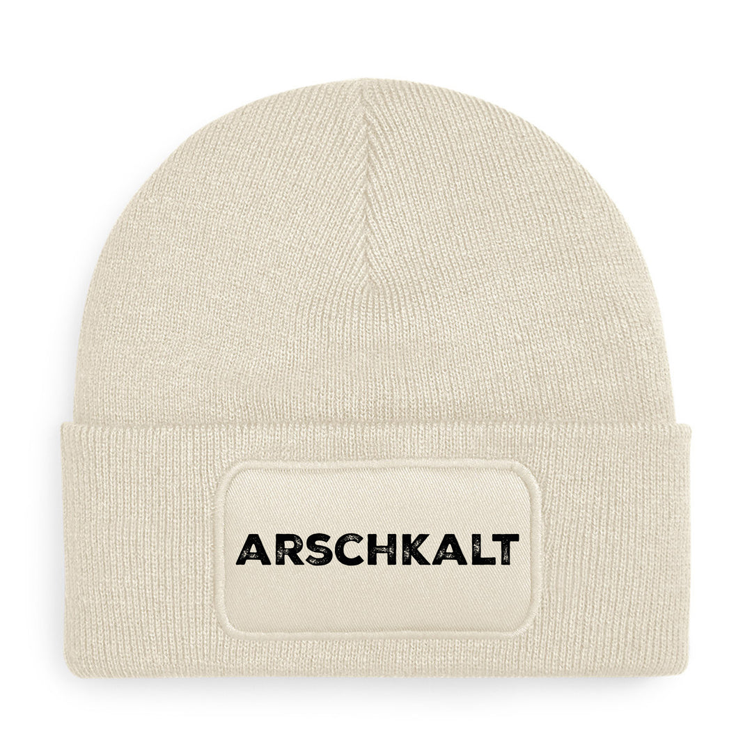 Arschkalt Mütze – Lustige Winter Beanie mit Spruch | Geschenk für Frostbeulen & Humorvolle
