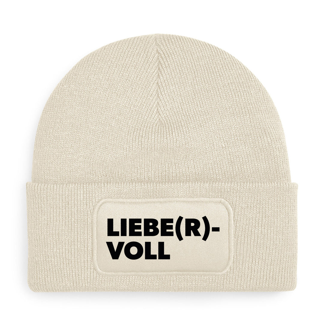 Liebe(r)voll Mütze – Beanie mit Spruch | Geschenk für Herzensmenschen & Lieblingsmenschen