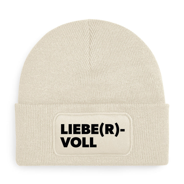 Liebe(r)voll Mütze – Beanie mit Spruch | Geschenk für Herzensmenschen & Lieblingsmenschen