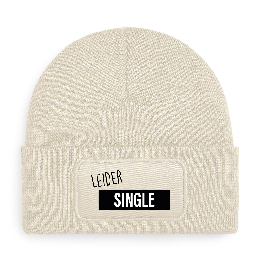 Leider Single Mütze – Lustige Beanie mit Spruch | Geschenk für Singles & Flirt-Fans