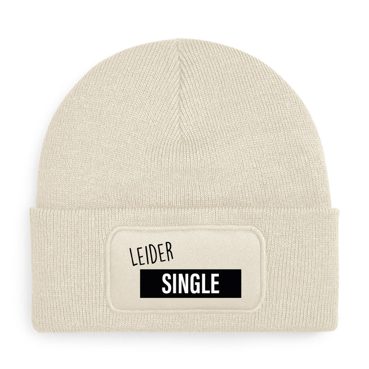 Leider Single Mütze – Lustige Beanie mit Spruch | Geschenk für Singles & Flirt-Fans