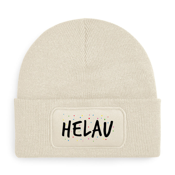 Helau Mütze – Lustige Beanie mit Spruch | Karneval & Fasching Accessoire | Geschenk für Narren