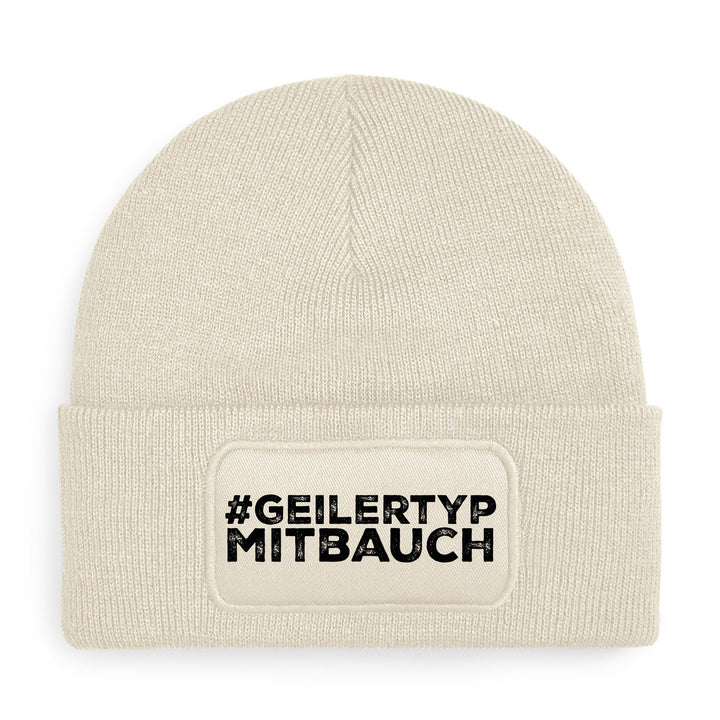 #geilertypmitbauch Mütze – Lustige Beanie mit Spruch | Geschenk für Männer mit Humor