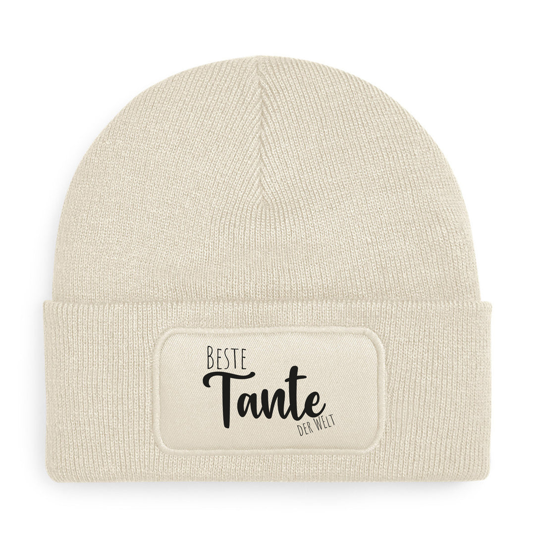 Mütze „Beste Tante der Welt“ | Statement-Beanie für Lieblingstanten