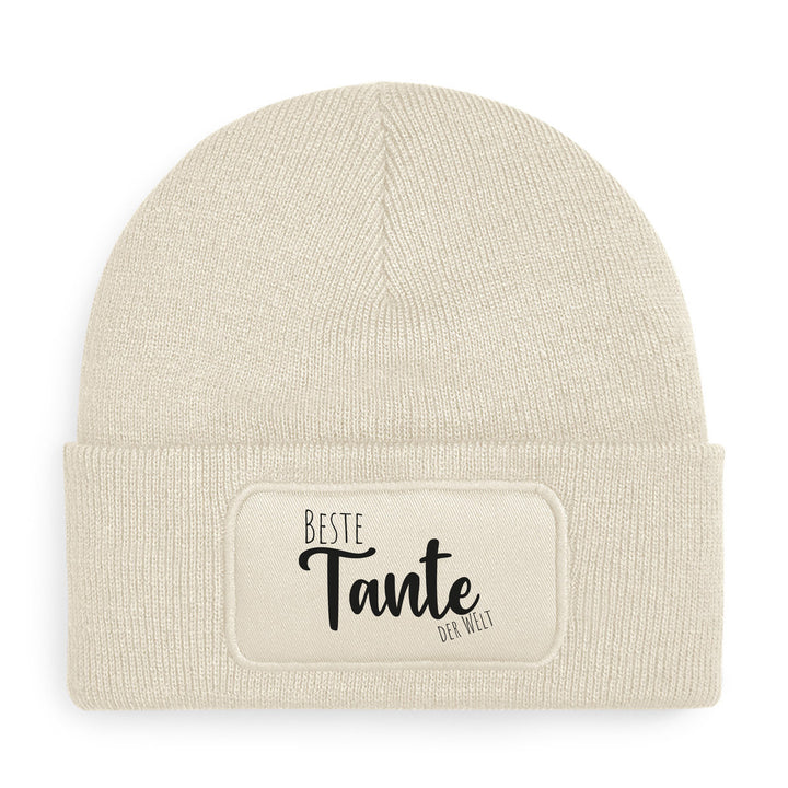 Mütze „Beste Tante der Welt“ | Statement-Beanie für Lieblingstanten