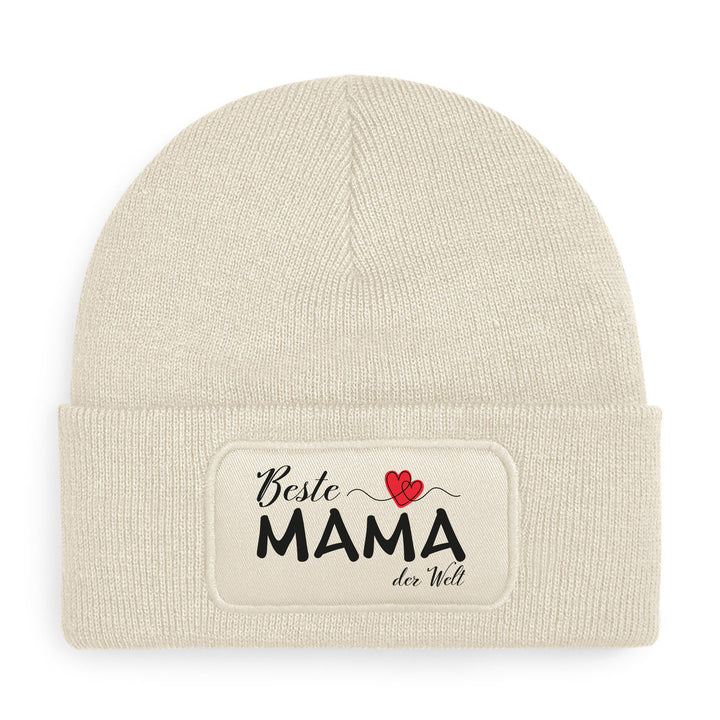 Mütze „Beste Mama der Welt“ ❤️ | Beanie mit Herz für besondere Mamas