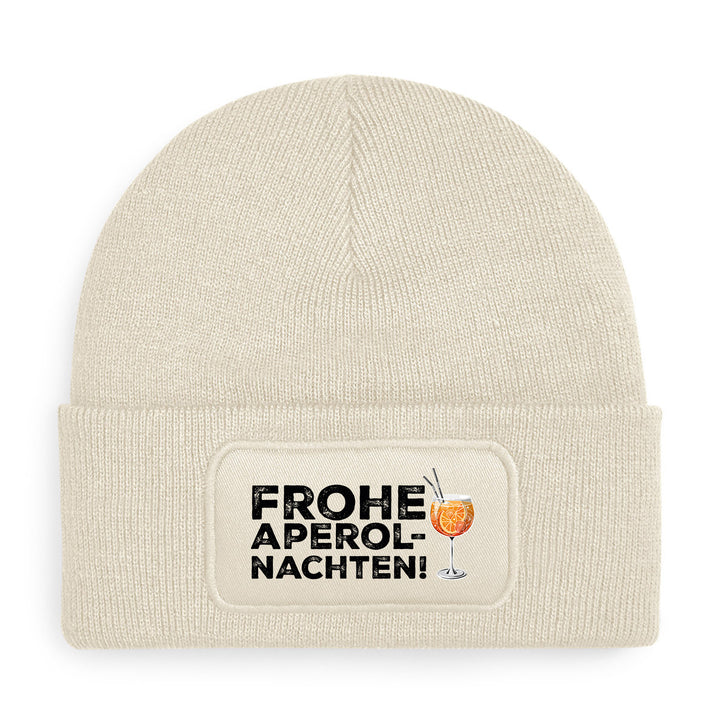 Frohe Aperolnachten Mütze – Lustige Weihnachtsmütze mit Spruch | Aperol Spritz Beanie Geschenkidee
