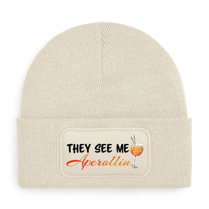 Aperollin Mütze – Lustige Beanie mit Spruch | Geschenk für Aperol Spritz Liebhaber