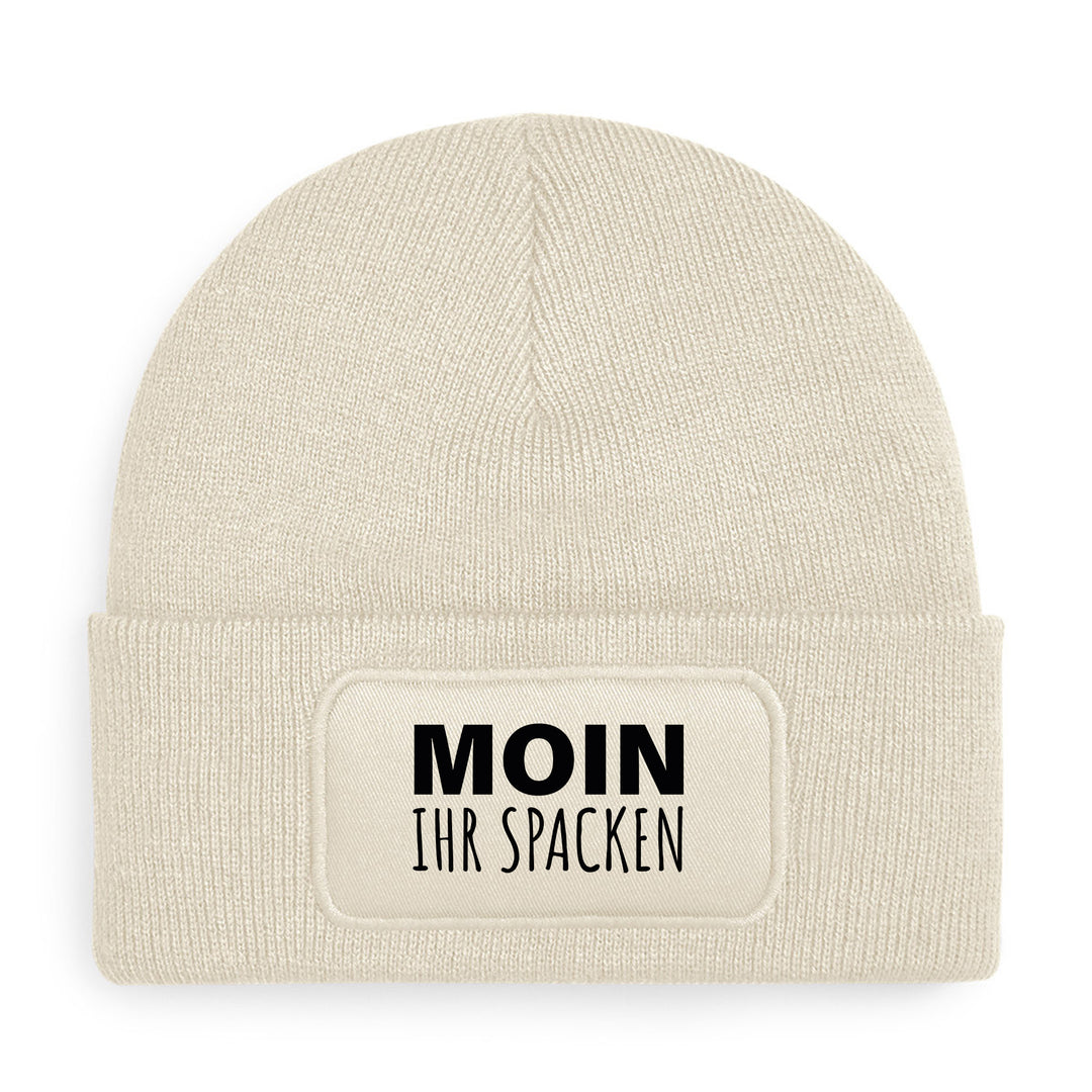 Moin ihr Spacken Mütze – Lustige Beanie mit Spruch | Geschenk mit norddeutschem Humor