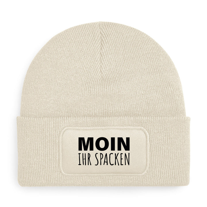 Moin ihr Spacken Mütze – Lustige Beanie mit Spruch | Geschenk mit norddeutschem Humor